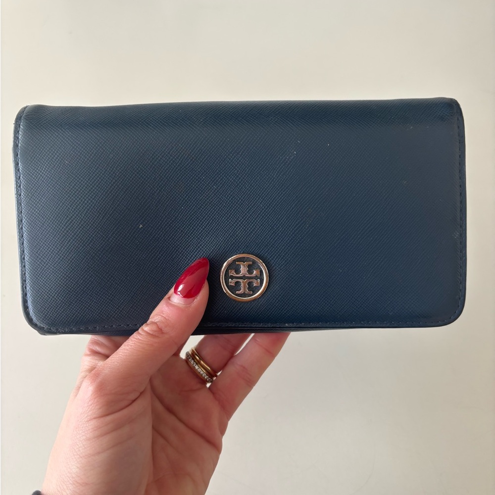 Tory Burch Navy Blue Wallet
